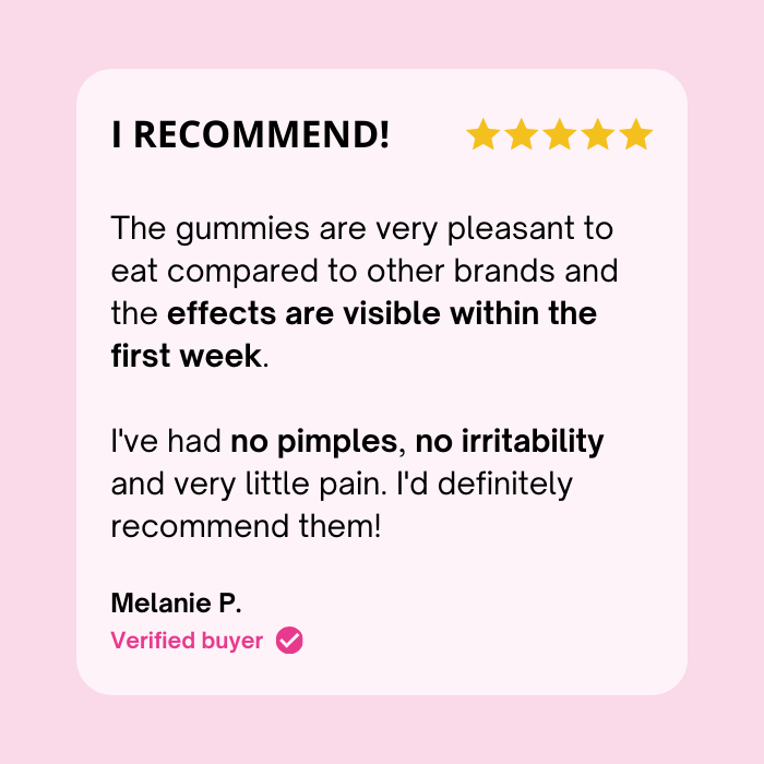 SUGAR-FREE PMS GUMMIES | Soothe your pain | 21 days