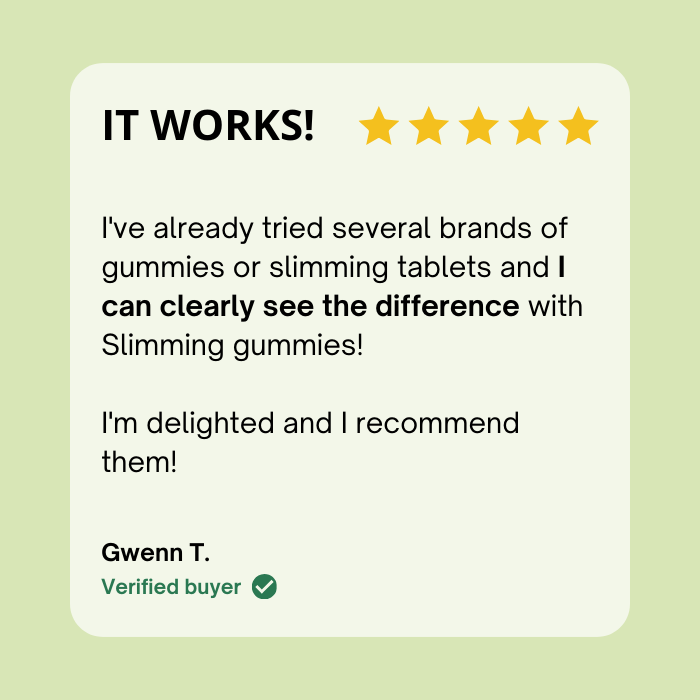 SUGAR-FREE SLIMMING GUMMIES | Promotes weight loss | 21 days