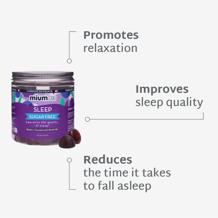 MELATONIN-FREE SLEEP GUMMIES | Promotes relaxation | 21 days