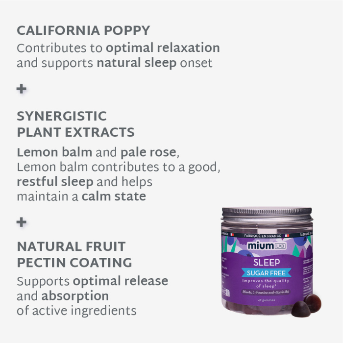 MELATONIN-FREE SLEEP GUMMIES | Promotes relaxation | 21 days